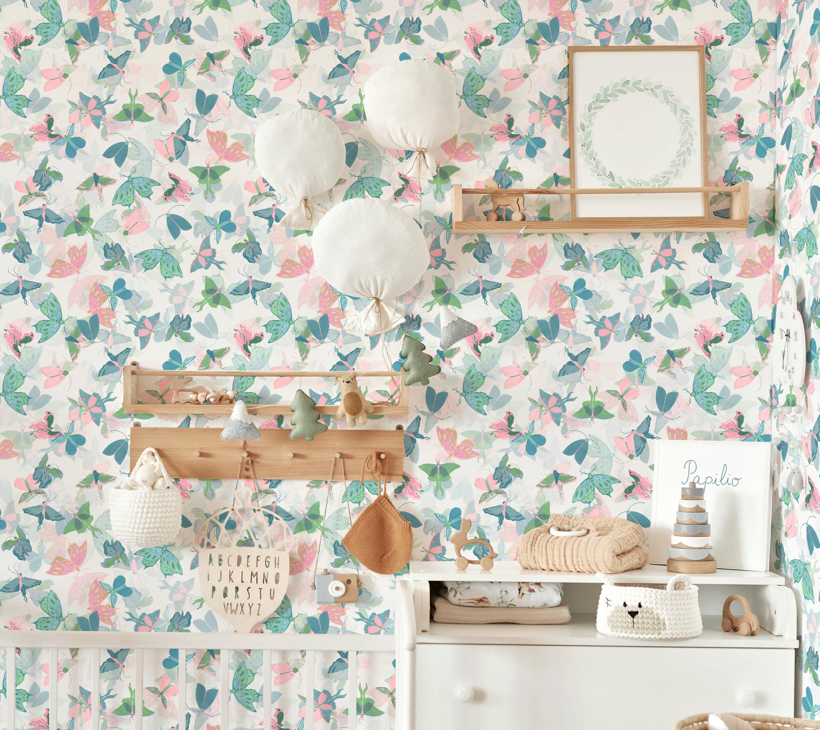 Papier peint Papilio coloris Rose
