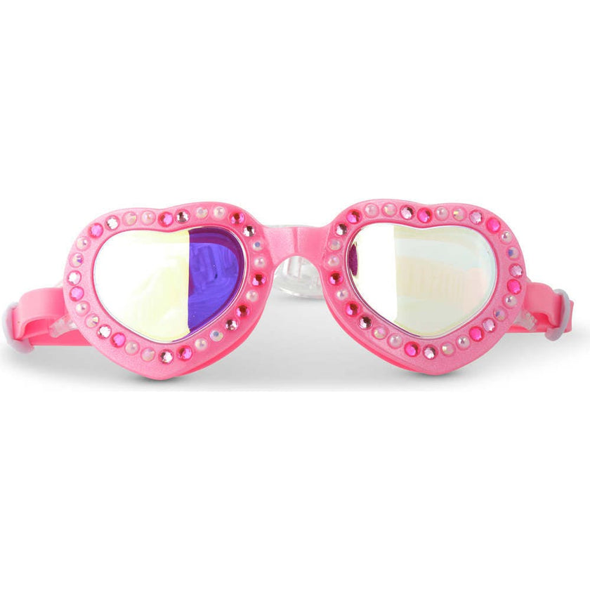 Pink Lace Bow Youth Swim Goggle