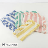 Stripe Ruffle Fabric Napkins