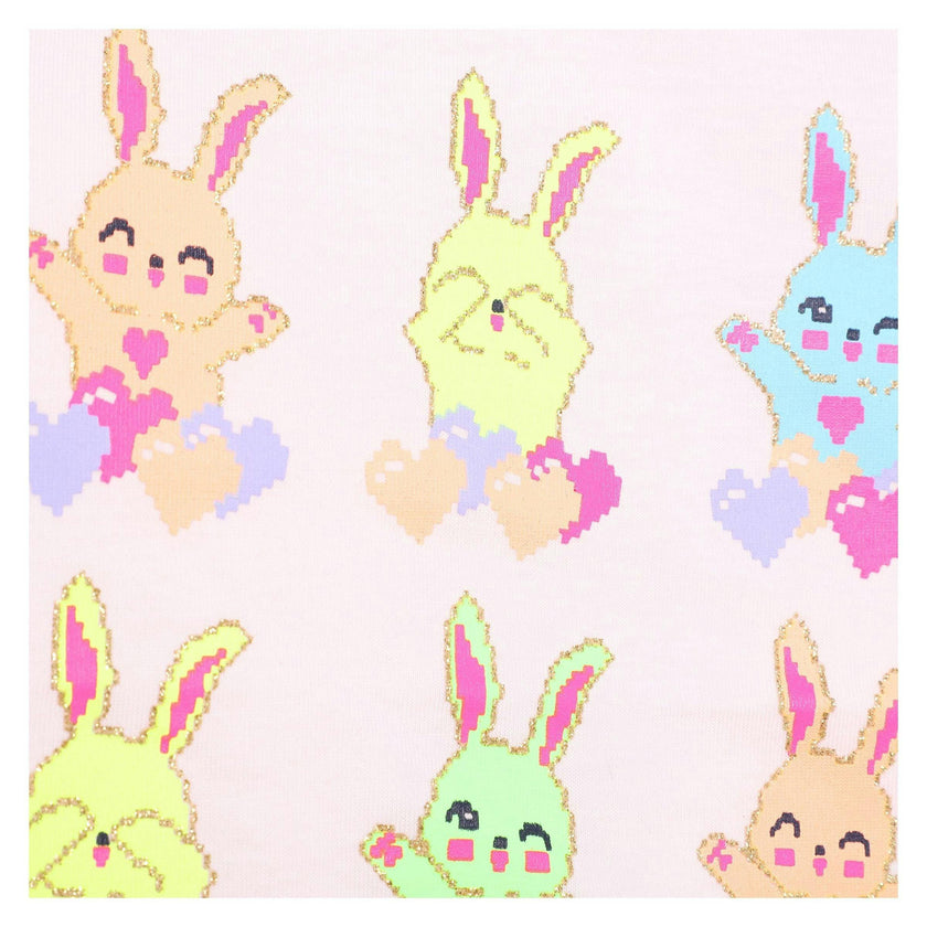 Pink Bunny Graphic T-Shirt
