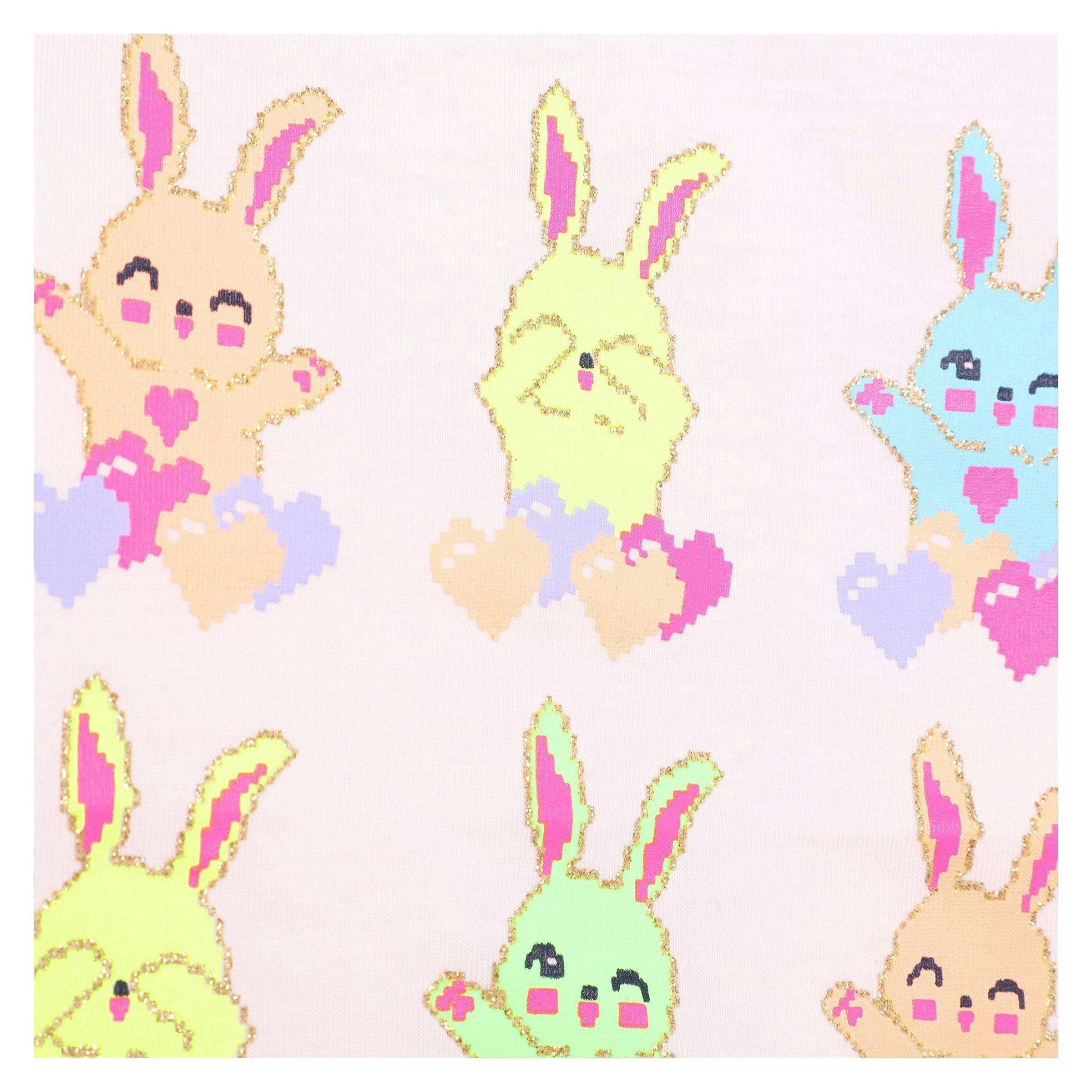 Pink Bunny Graphic T-Shirt
