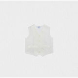 Dino Boy Vest, Pearl Off-White