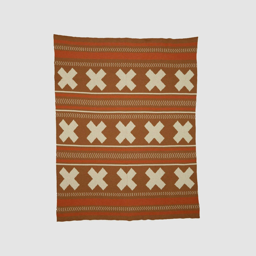 Cotton Sustainable Knit Throw Blanket | Mesa