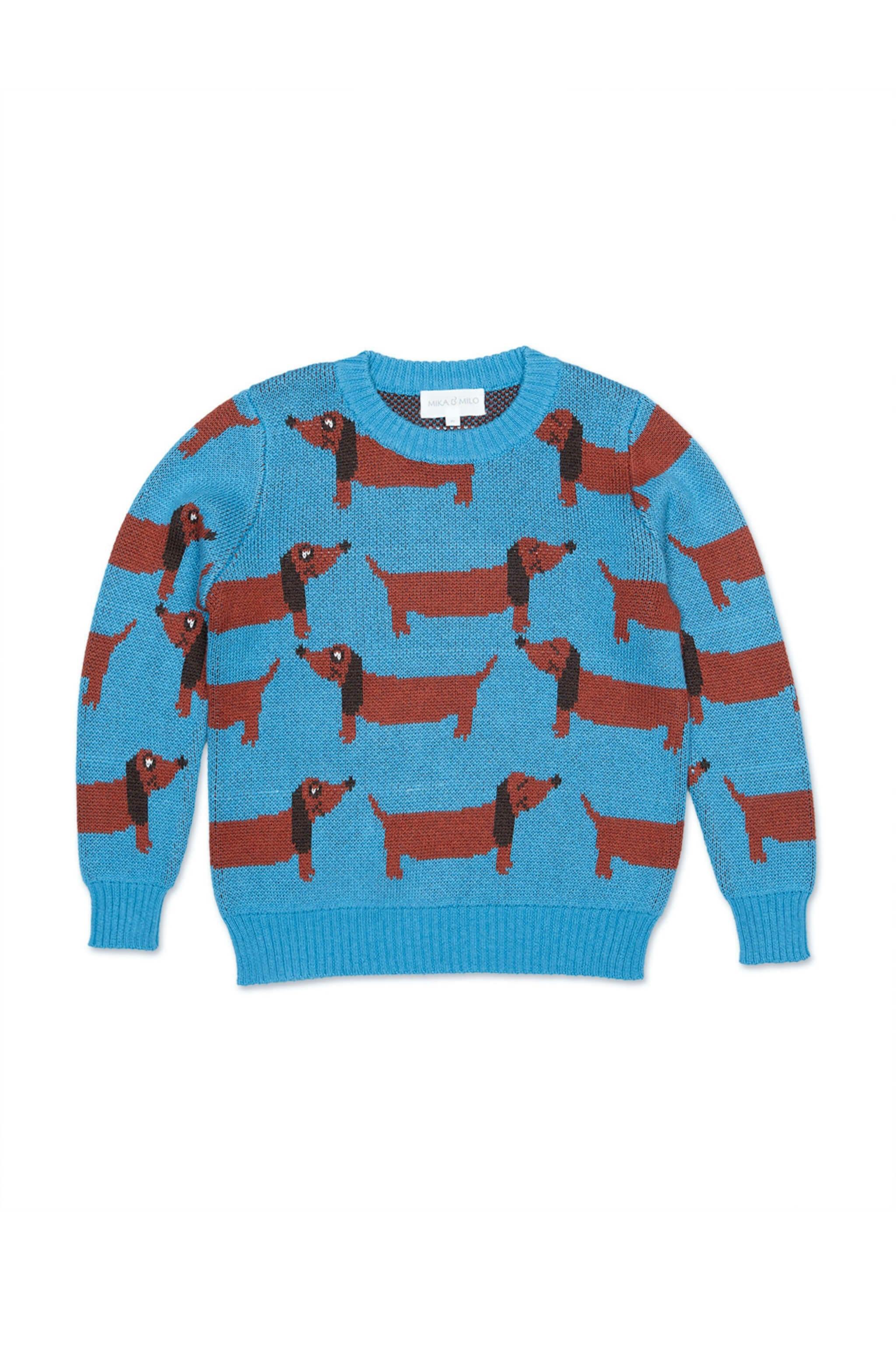 Dachshund Jumper | Iceland Blue