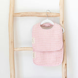 Reversible Bib + Burp Set Blush