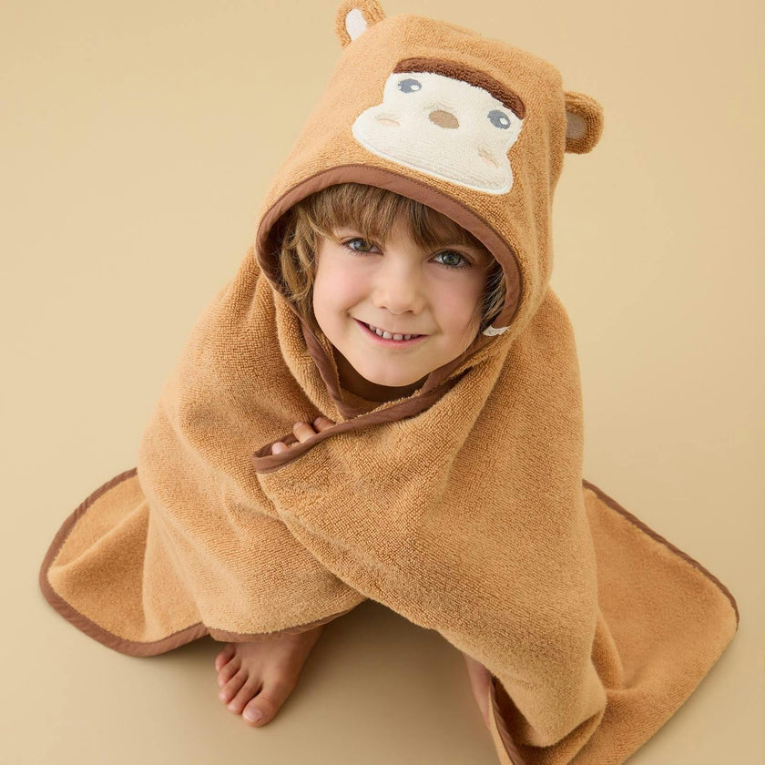 Monkey Baby & Kids Hooded Bath Towel