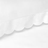 Scalloped Starlight Baby Duvet, White