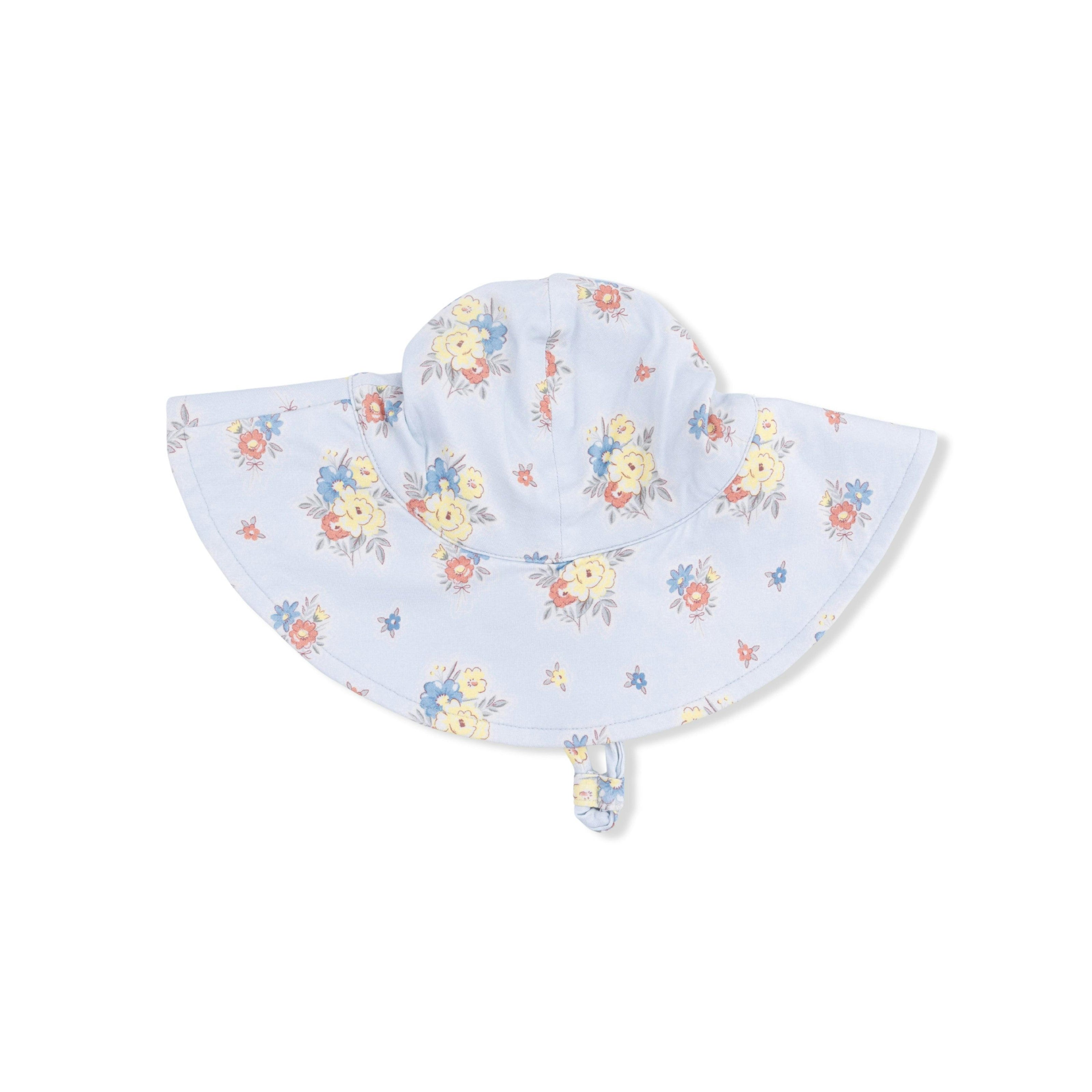 Country Stitch Floral - Wide Brim Sun Hat