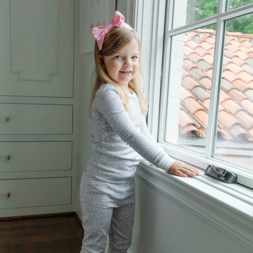 Ava Girls' Pajama Pant Set - Garden Soiree