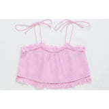ISLA LACE TOP PINK