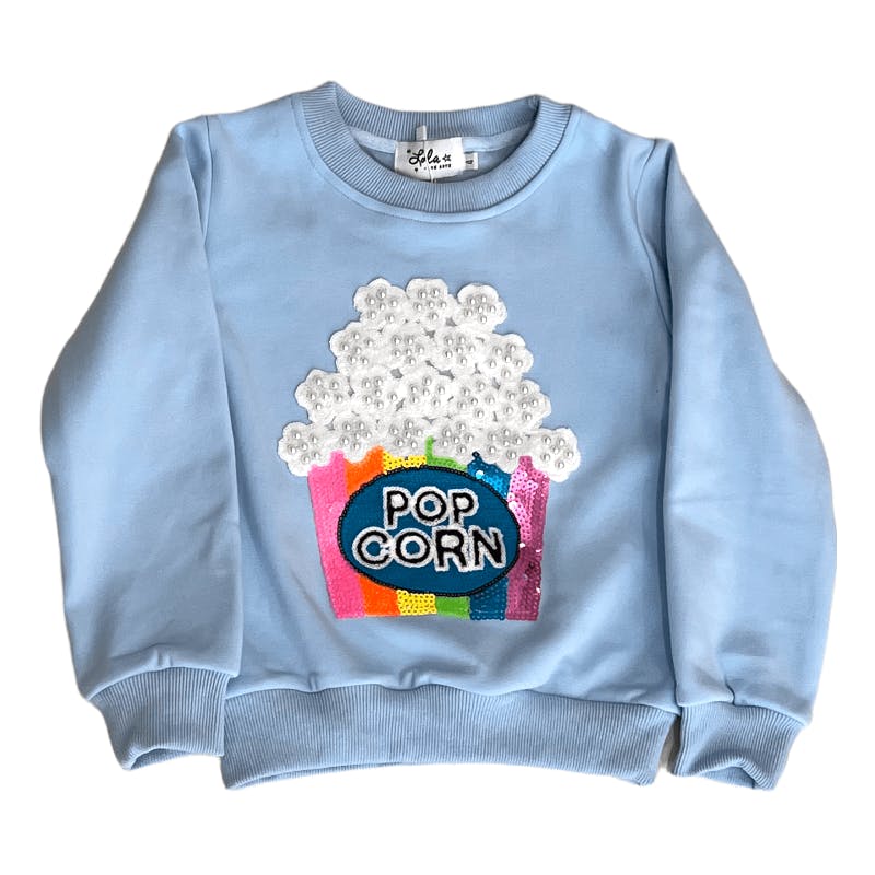 Pink Pearls and Popcorn Sweatshirt