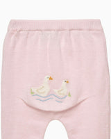 Baby Duck Leggings in Pale Pink