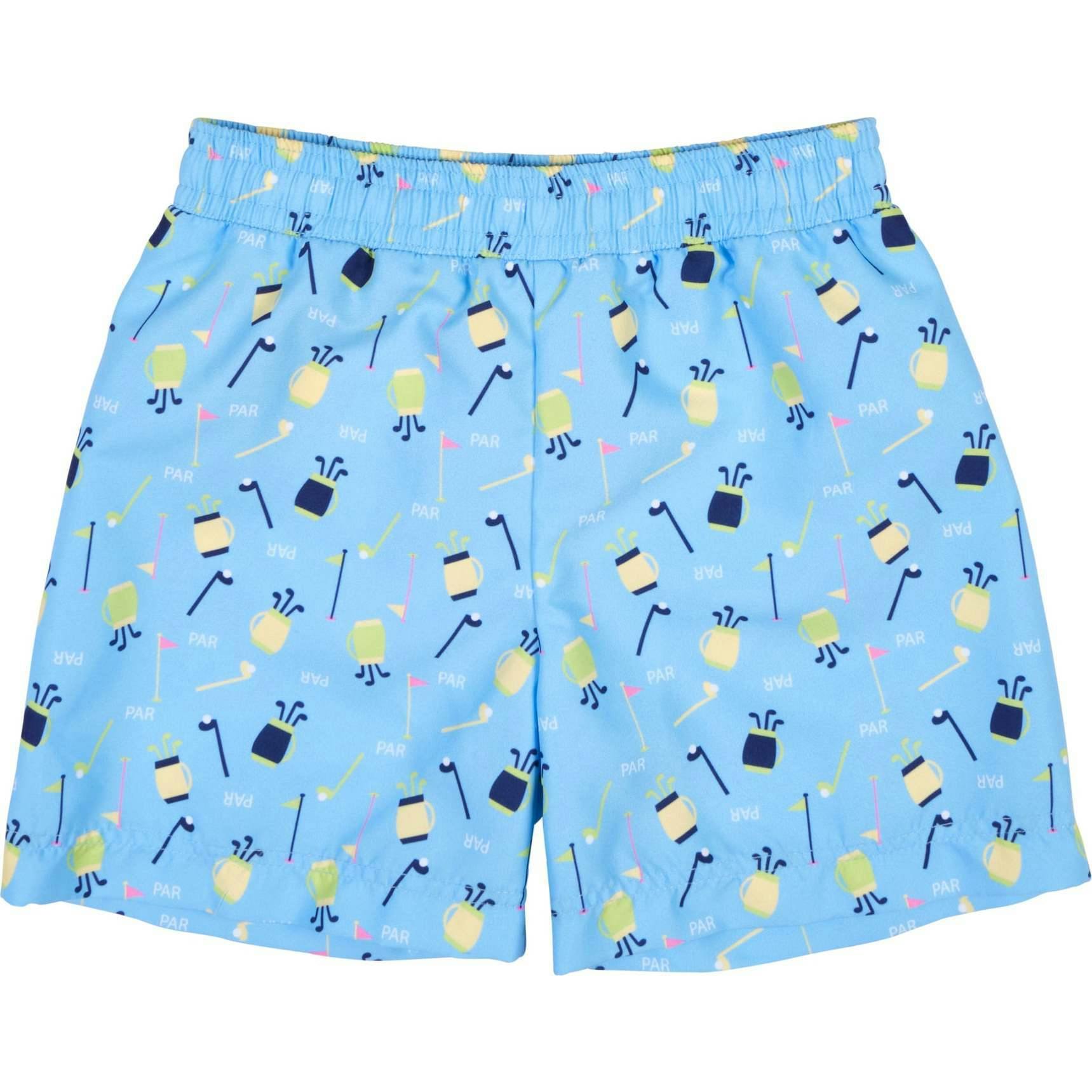 Golf Print Swim Trunk