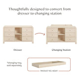 Babyletto Kids TipToe 6-Drawer Assembled Dresser with Cubbies