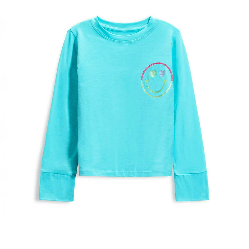 Smiley Face Long Sleeve Top
