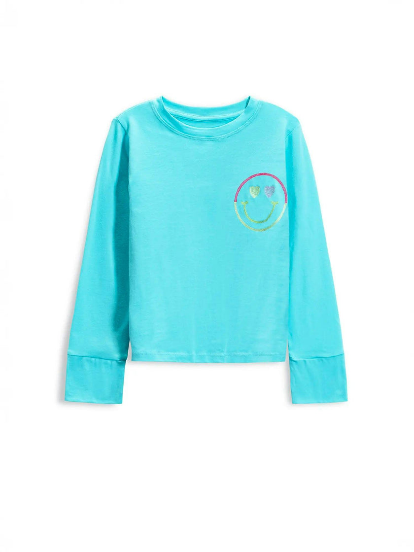Smiley Face Long Sleeve Top