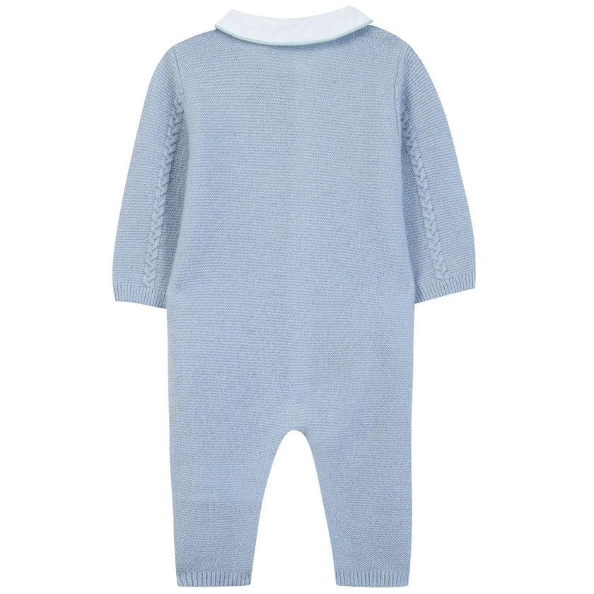 TARTINE ET CHOCOLAT Polar Knit Jumpsuit & Hat - Bleu