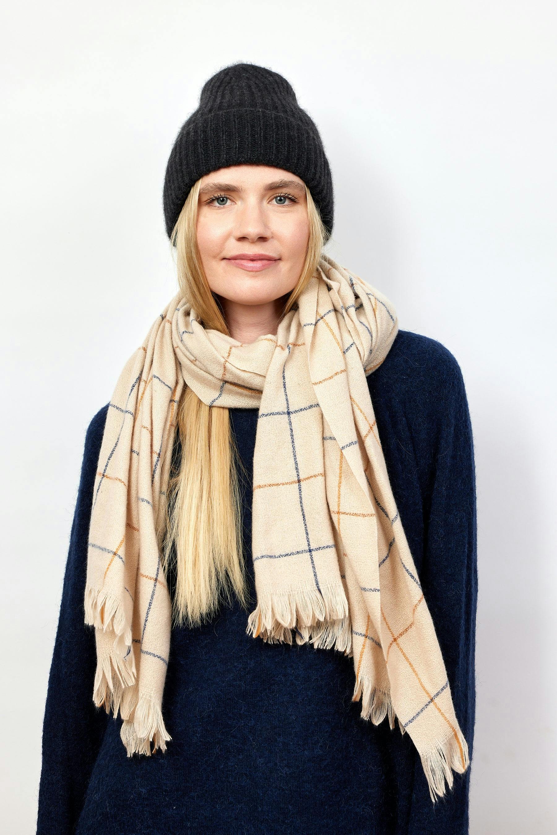 Cashmere Rib Beanie