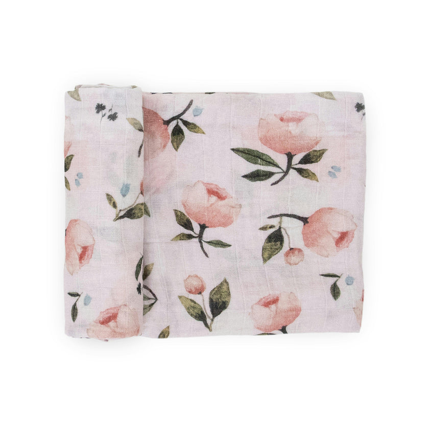 Organic Cotton Muslin Nursery Gift Set - Watercolor Floret (Walmart)