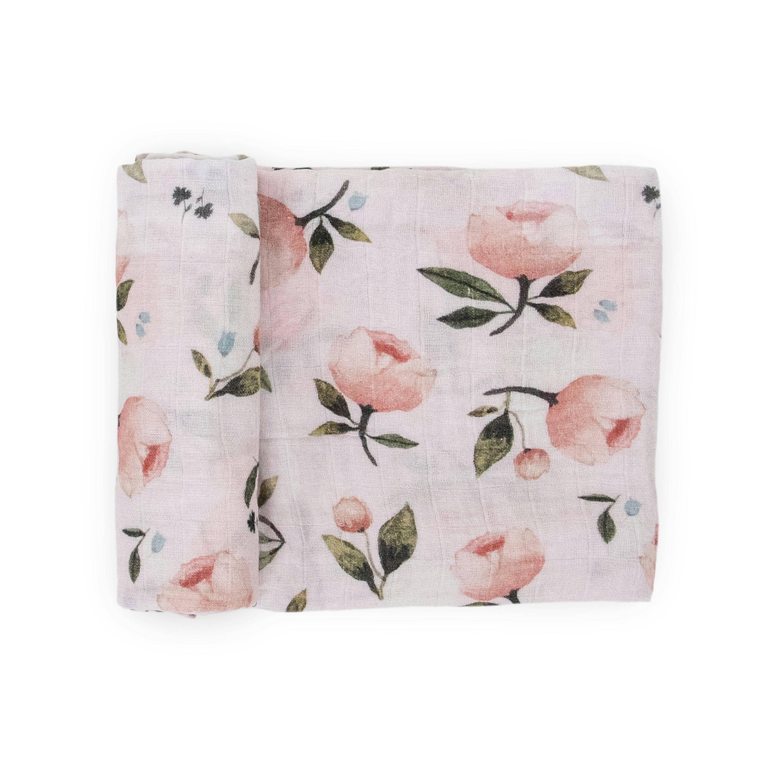 Organic Cotton Muslin Nursery Gift Set - Watercolor Floret (Walmart)