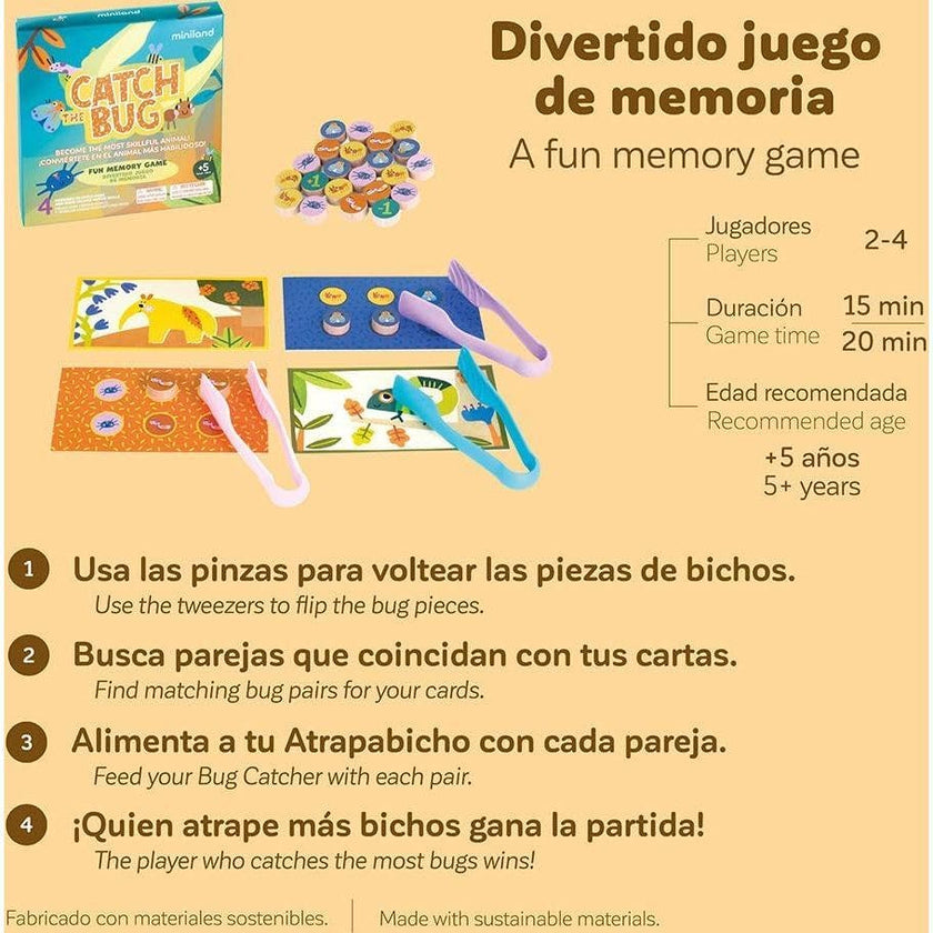 Catch the bug! Board Game for Ages 5+