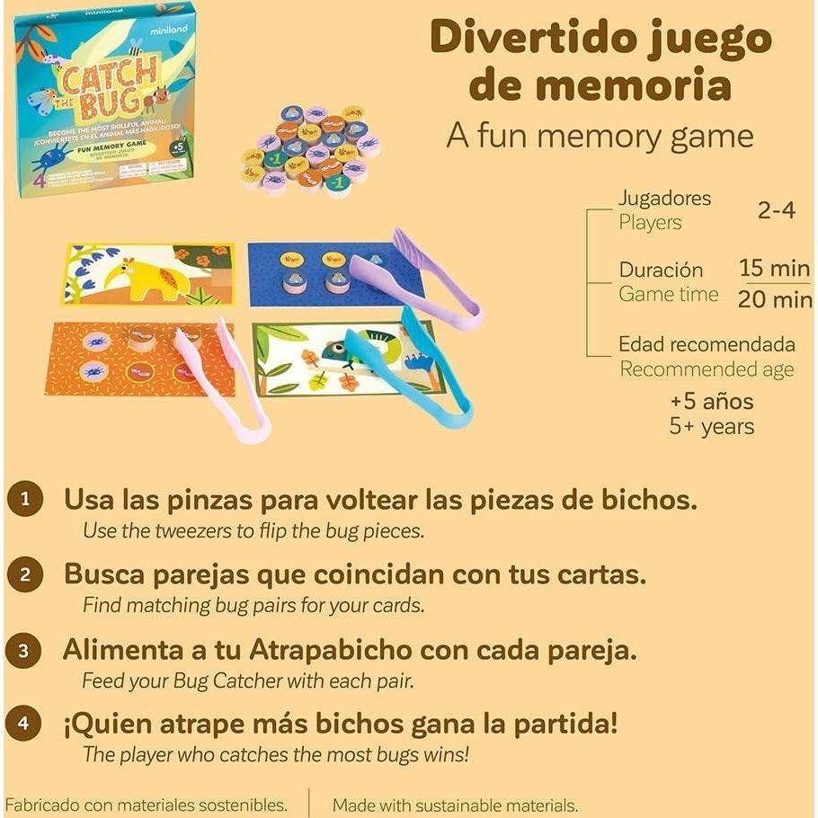 Catch the bug! Board Game for Ages 5+