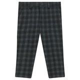 Long Zip Front Plaid Pants