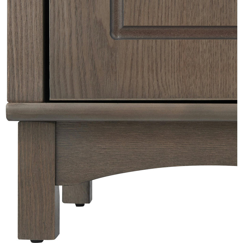 Russell Modern Farmhouse Linen Tower Storage Cabinet with Open Shelves for Bathrooms or Hallways