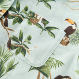 Blue Sky Linen Button-Up Shirt and Shorts Set