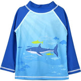 UPF 50+ Graphic Rash Guard Swim Top - F