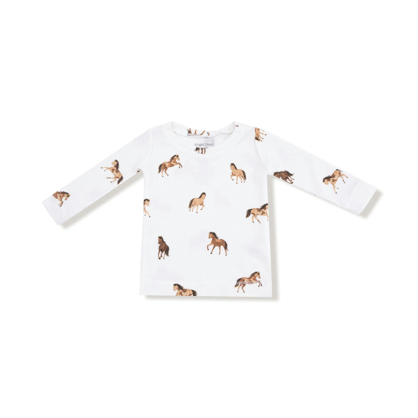 Mini Horses - Long Sleeve Loungewear Set