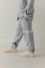 Boys Dario Graphic Sweatpants in Legend in Blue Fog