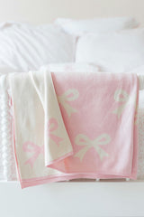 Nursery Blanket - Pink Bow