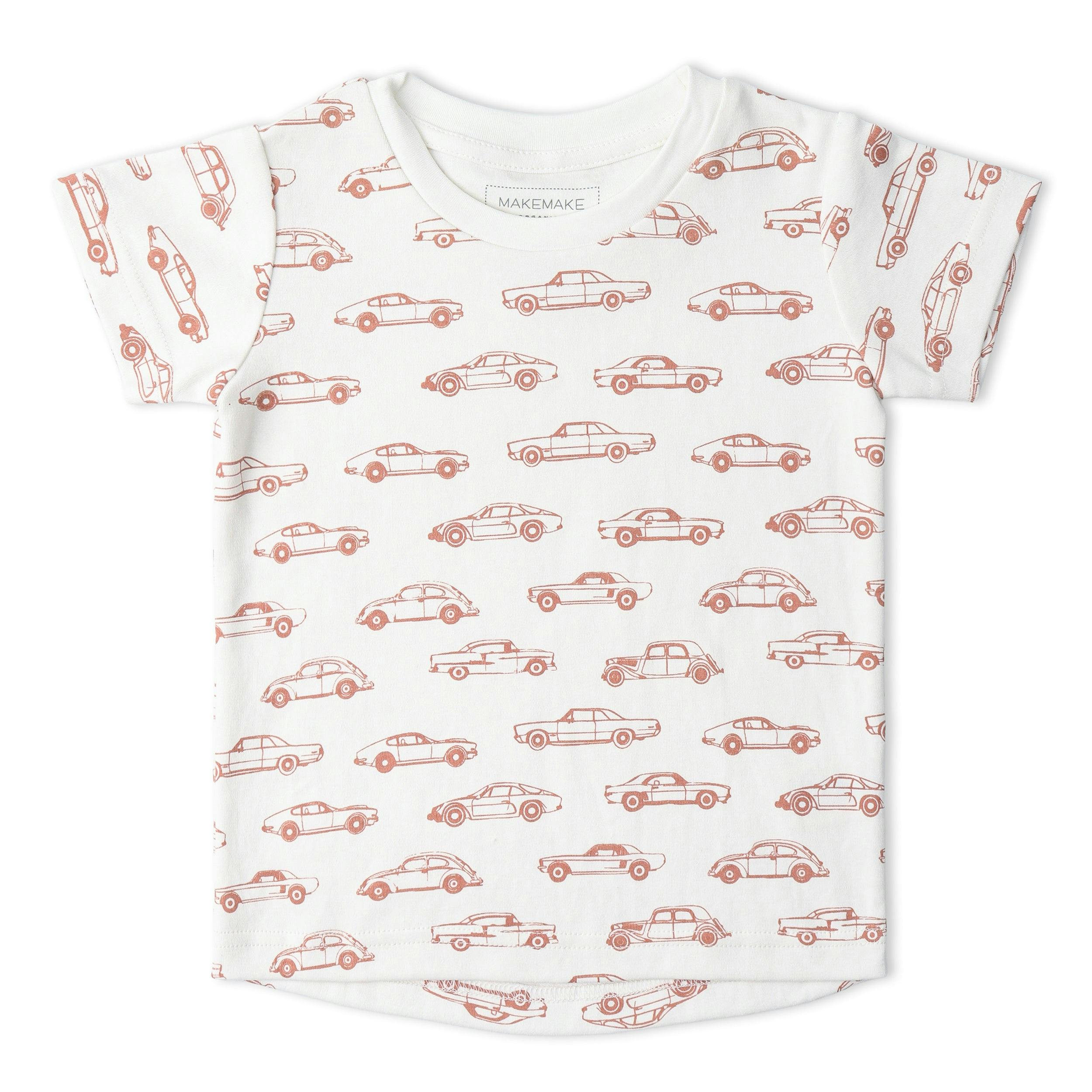 Organic Tee & Shorts Set - Cars