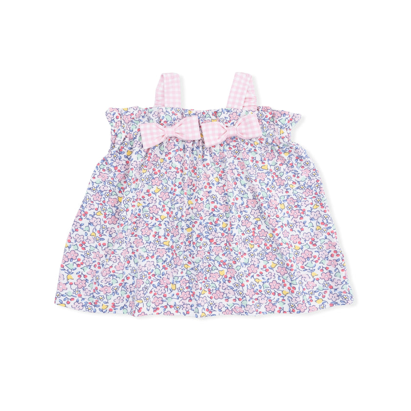 Elizabeth's Garden - Top with Bows and Ruffle Leg Bloomer