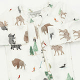 Northern Woodland Animals - 2 Way Zipper Footie