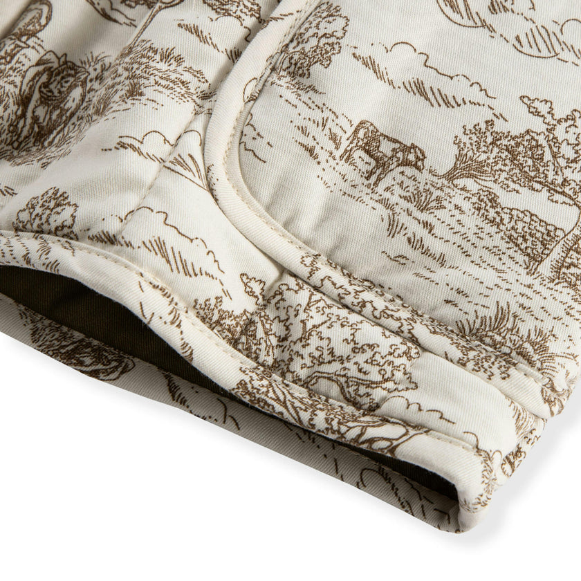 Country Toile Quilted Vest