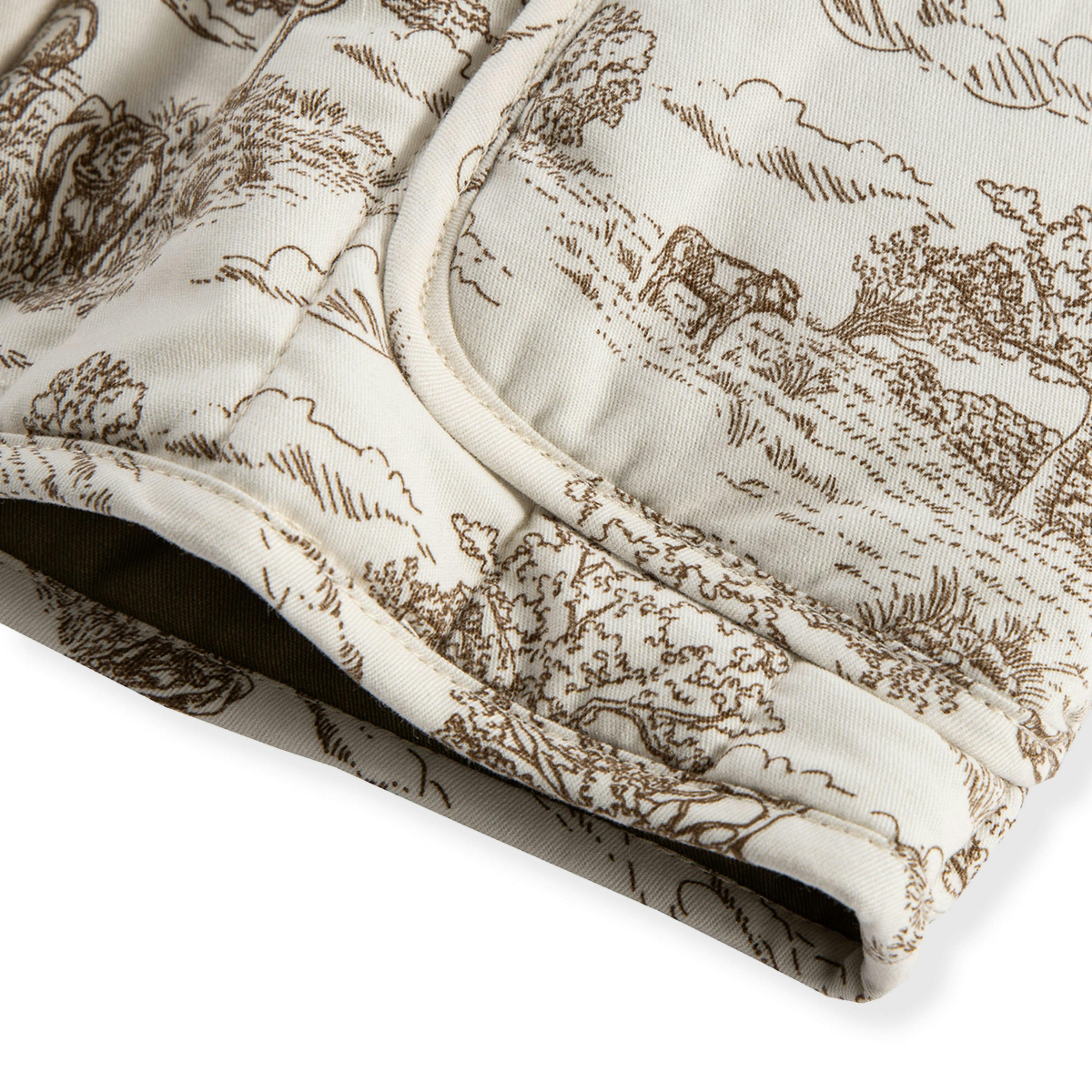 Country Toile Quilted Vest