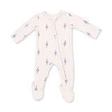 Lightning Bolt Viscose - 2 Way Zipper Footie