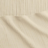 Dune Crinkled Comfort Flat Sheet, Beige