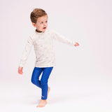 UV Swim Shirt Long Sleeves - Beige/Blue - Seas The Day