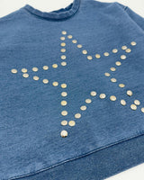 Playtime Knit Denim Set - Blue Jean