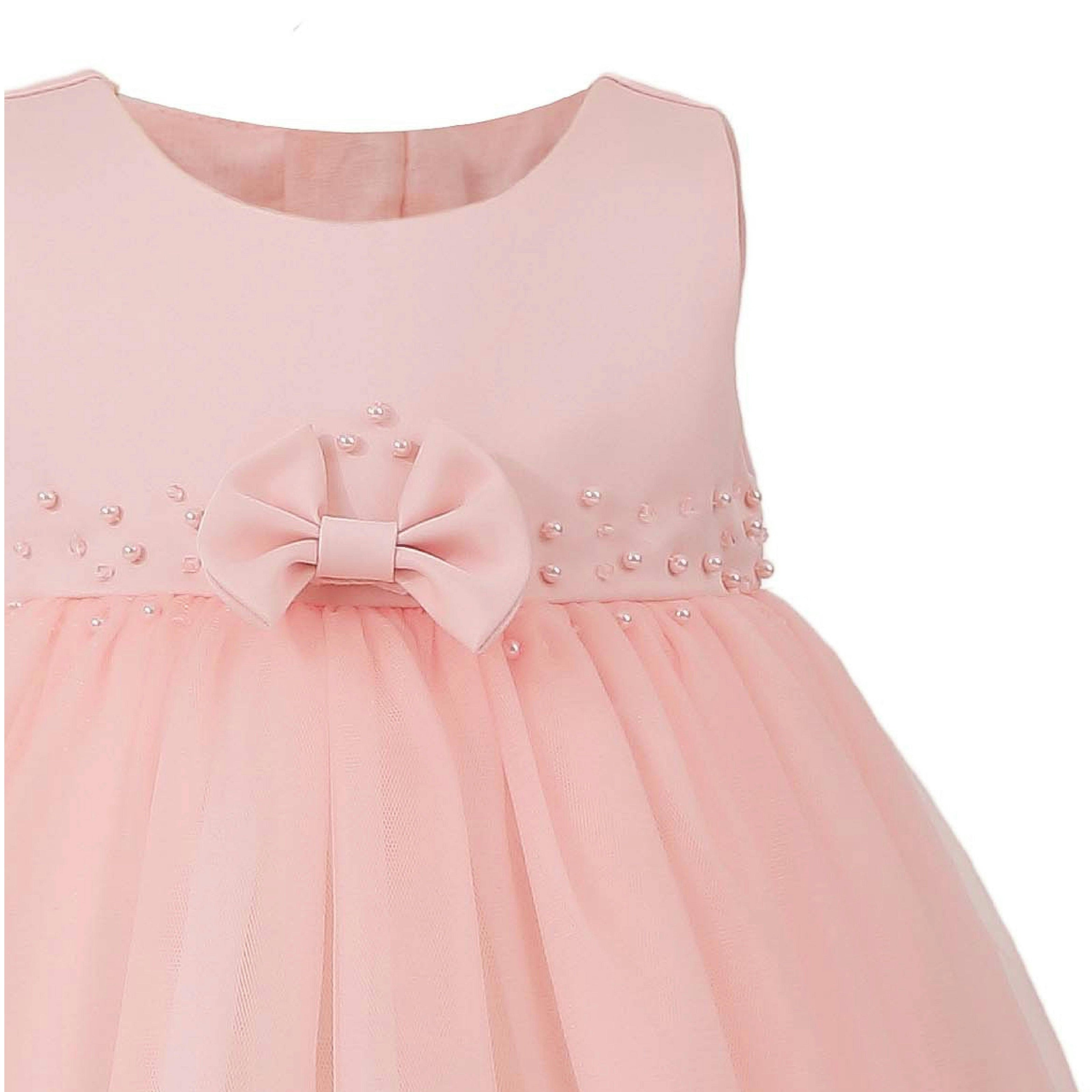 Pink Oravelle Lace Petal Gown