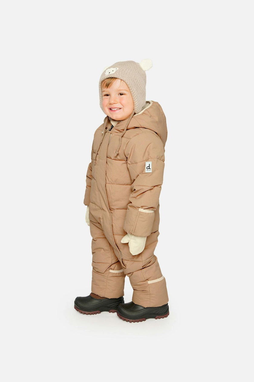 Baby Cloud One Piece Snowsuit Adapted For Car Seats Beige