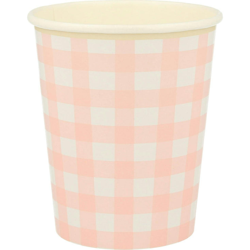 Gingham Cups