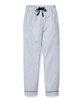 Men's Twill Pajama Pants in Navy French Ticking