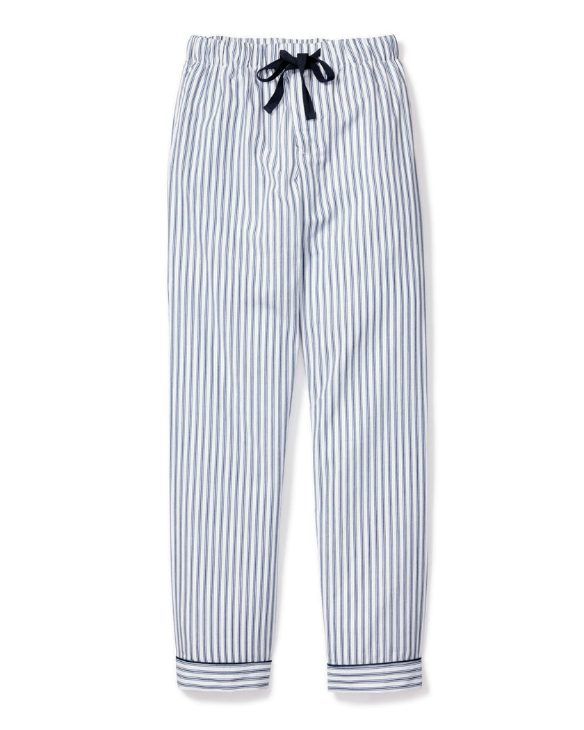 Men's Twill Pajama Pants in Navy French Ticking
