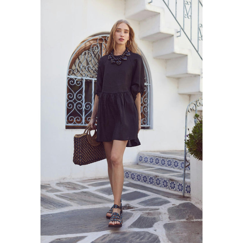 Alcala Linen Dress - Off White