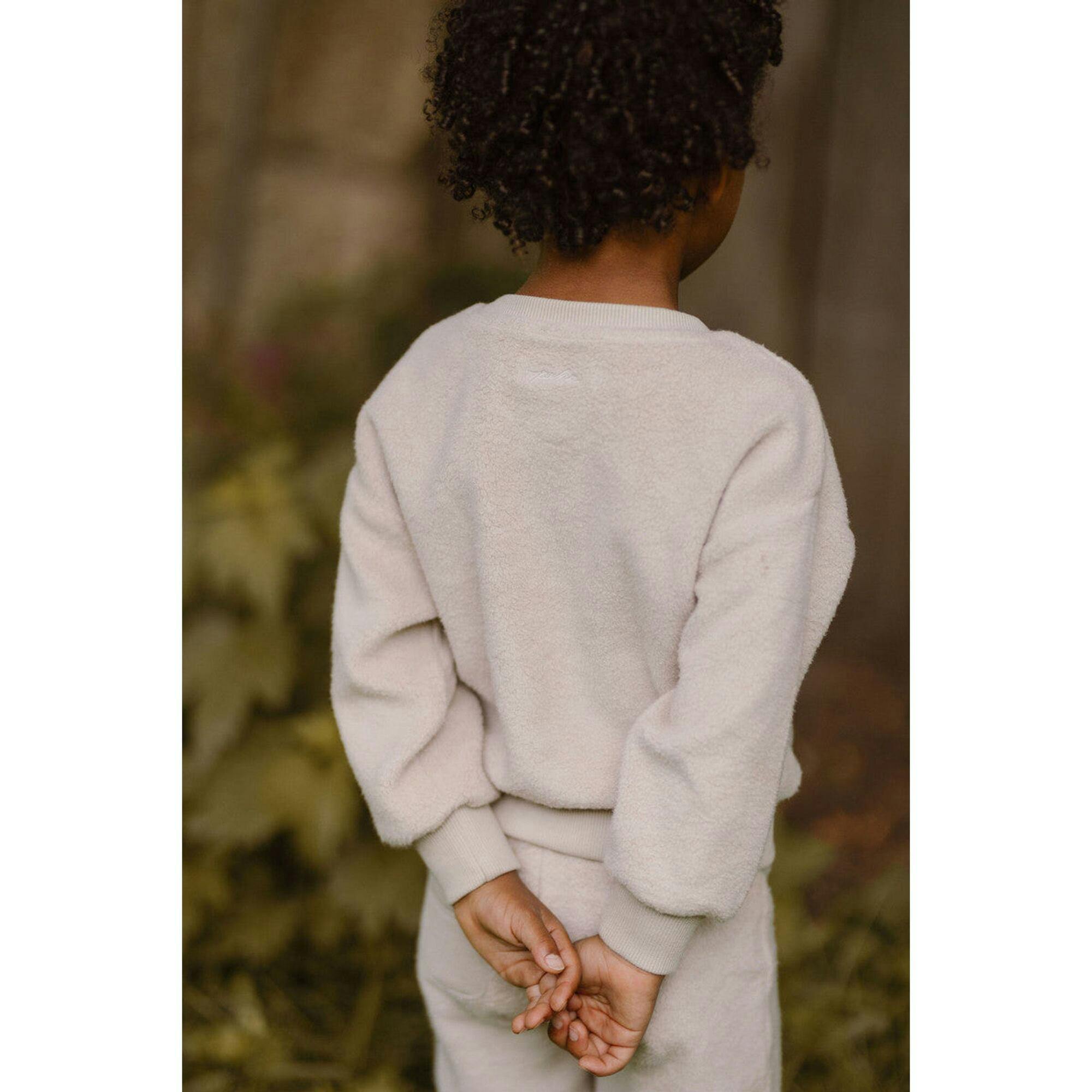 Teddy Fleece Dropped Shoulder Sweatshirt