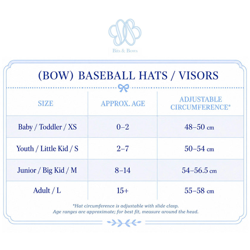 Sun Love Bow Baseball Hat